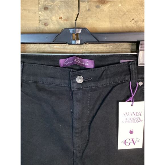 Gloria Vanderbilt Amanda Jeans Size 22w Short (petite) Black - Picture 3 of 6